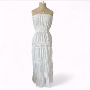 Boho White Maxi Dress